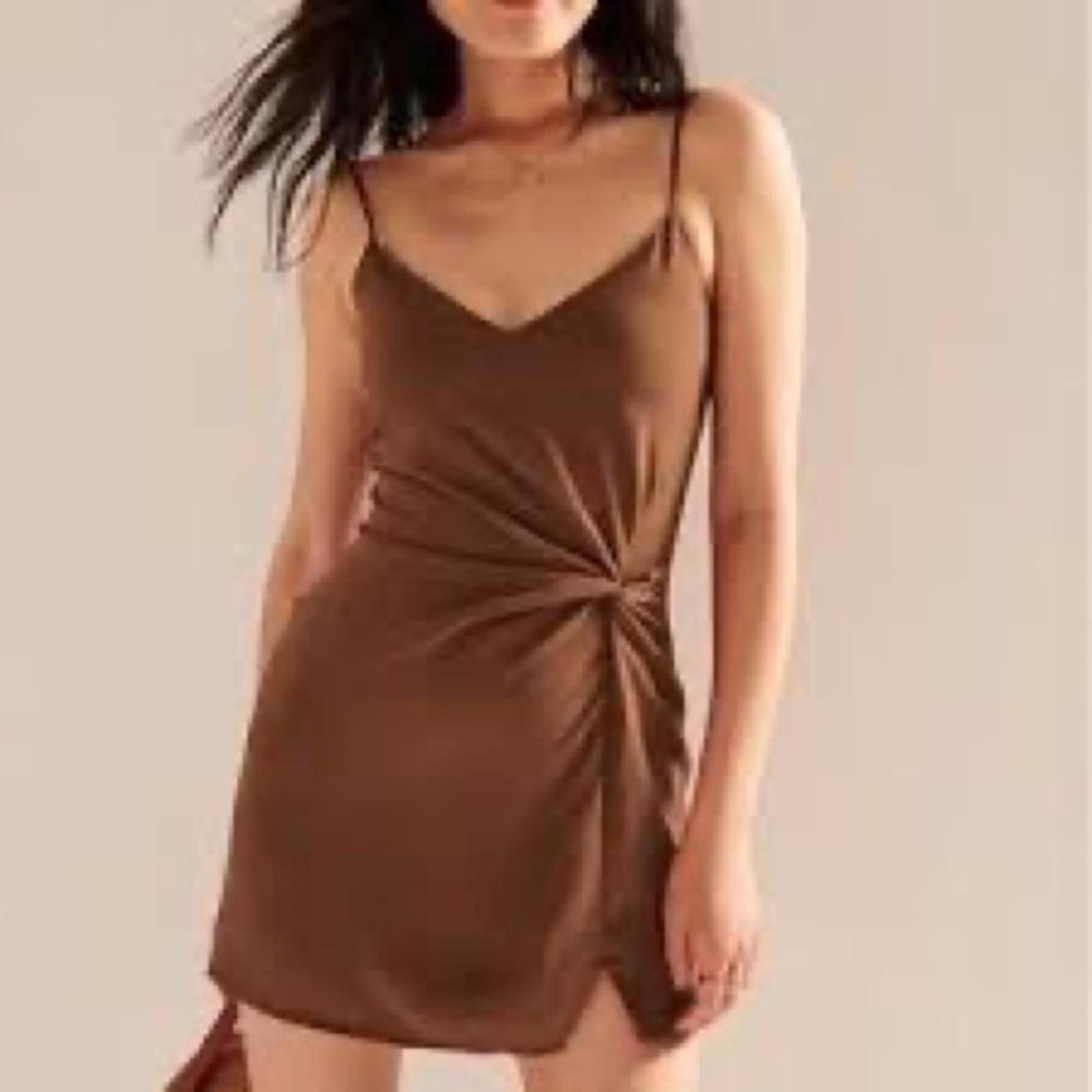 Abercrombie & Fitch Side Drape Mini Dress